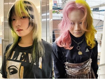 フィン(fin,)の写真/今だから出来るデザインを。型にはまらず自由に◎ハイトーン/パーマ/ブリーチ/インナーカラー/ダブルカラー