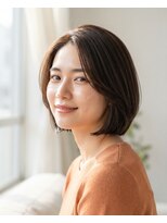 ミンナノポリシー(MIN NANO//POLICY)&nbsp;暗めカラーの大人ショートボブ