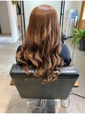 大人ロング 高明度グレイカラー ツヤツヤストレート