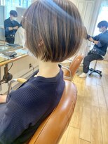 キャンバス バイ ネオリーブ 横浜西口(Canvas by neo.)&nbsp;大人かわいい小顔丸みのあるショートボブ　20代30代40代