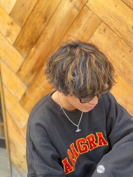 フレンズ 手稲店(friend's) メンズ　ハイライト