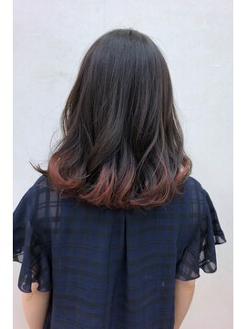 リアン 上尾店(Rien) マロンベージュ/Aラインボブ/かきあげ[上尾駅/バレイヤージュ]