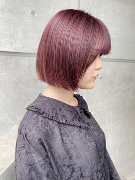 ソラ 表参道(SORA) [SORA見藤] ワンレングス　ラインボブ　メロウピンク