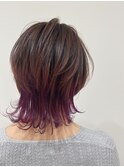 マッシュくびれヘアビタミンカラー着物ヘアメルティカラー