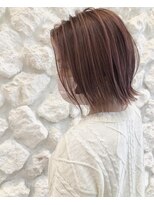 モアナバイヘッドライト 沖縄八重瀬店(Moana by HEADLIGHT) Moana【八重瀬】#ピンクベージュ#ボブ#20代30代40代