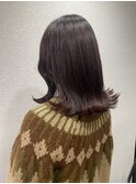 外ハネボブレイヤーダークラベンダーカラー１０代２０代所沢