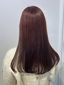 アドラーブル 万代店 (adorable) 大人美人ロングヘアピンクチョコレートヘルシースタイル