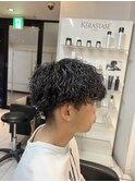波巻きツイストスパイラルパーマ　ツイストパーマ　波巻きパーマ