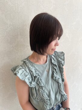 アース 平塚店(HAIR & MAKE EARTH) 切りっぱなしボブ
