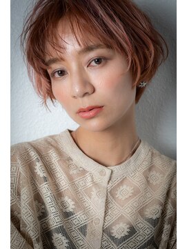 モッズヘア 上尾西口店(mod's hair) カーキベージュ抜け感ゆるふわひし形ショートw上尾20代30代40代