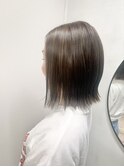 白髪ぼかしハイライト×大人ボブ 202410