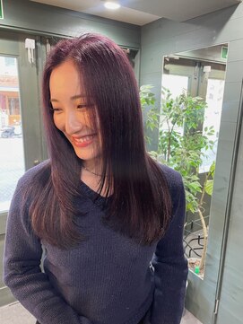 マーシュ(marshu) レイヤーカット×ラベンダーカラー