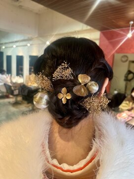 アビリティ ヘアー(ability hair) 2025　成人の日  編み込みアップ