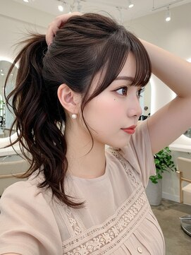 エル 新小岩(elu) 美髪/ワイドバング/レイヤーカット/くすみベージュ/新小岩駅