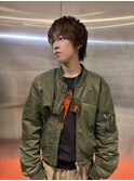 パーマ風ヘアセット