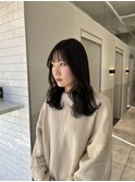 前髪・顔まわりから可愛い　大人可愛いミディアム