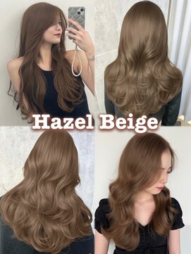 アマトウキョウスマートサロン(AMA TOKYO×Smart Salon) ヘーゼルベージュ　ブリーチなし　レイヤーカット　海外風