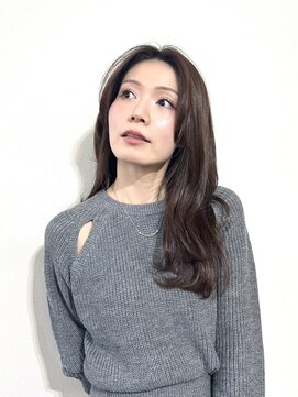 ポピイズ(POPPIES) ロングスタイル【レイヤー/ラベンダーグレージュ】