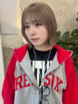 ハイトーン/ボブ/レイヤーカット/ダブルカラー/ブリーチ/栄h226