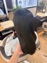 ライフメイクシベル 東林間(Life make siblles)&nbsp;バッサリ鎖骨下カット  まとまり良いスタイル