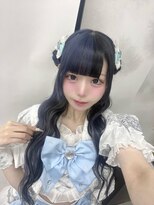 ヘアーグランデシーク(Hair Grande Seeek)&nbsp;ブラック＆ネイビー　エクステスタイル