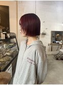 顔まわりレイヤーbob/ ボルドーカラー