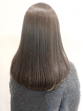 シャンスヘアアンドスパ 浦和(CHANCE hair&spa) グレージュ、ストレート
