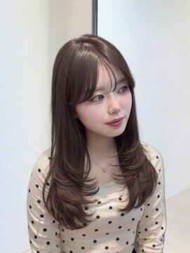 エンター 天神店(ENTER) ブラウンカラー/ブリーチ無し/レイヤーカット　福岡天神