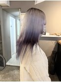 ホワイトバイオレットデザインカラーホワイトカラーホワイトへア