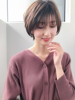 アコロン(acoron)&nbsp;小顔前下がり×オリーブカラー×ハイライトカラー×イルミナ3