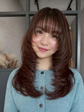 エトワ 中央店(etoi) 大分韓国かき上げレイヤーカット大人レイヤー顔まわりレイヤー