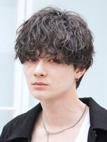 フィフス 大分(fifth)&nbsp;大分シャドウパーマメンズカットラウンドマッシュツーブロック