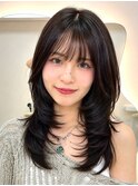 ブリーチ髪質改善ダブルカラーレイヤーカット韓国レイヤー