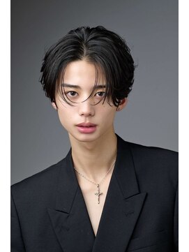 ブラック サッポロ(BLUCK SAPXOXO) スパイキーショートツイスパシャドウパーマメンズカットブリーチ