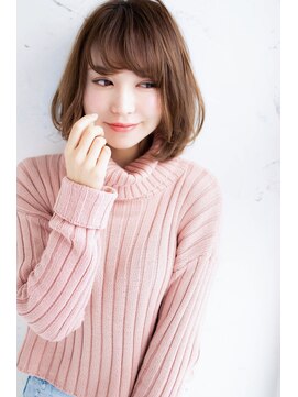 ケアシンサイバシ(CARE shinsaibashi) ふんわり可愛いナチュラルボブ