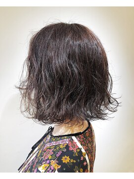 美容室 かんしゃ かんしゃ【Mariko】ボブパーマ×ツヤツヤ濡髪オイル仕上げ