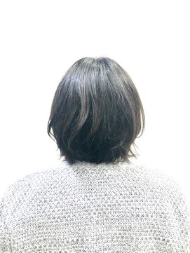 クオリス 上福岡店(QUALIS) ダークアッシュ/白髪染め/艶カラー/小顔ミニボブ/ショートボブ