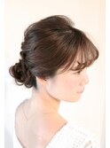 三つ編みアレンジ