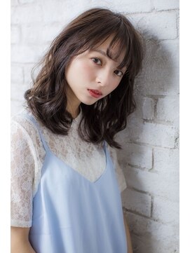 アジールヘア 北千住駅西口店(agir hair) 大人可愛い/透明感/ニュアンスカール/シースルー/ダークアッシュ