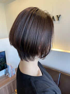 グランウェイ(GRUNWAY) レイヤーボブ×レッドブラウン