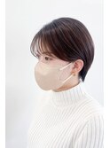 《Utoo e's つくば美容室 》丸みの美しいコンパクトショート