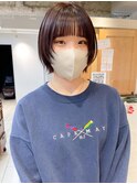 オシャレすぎる顔まわりレイヤーボブ