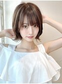 大人可愛い小顔前下がりボブ×ナチュラルボブ×ミニボブ20代30代