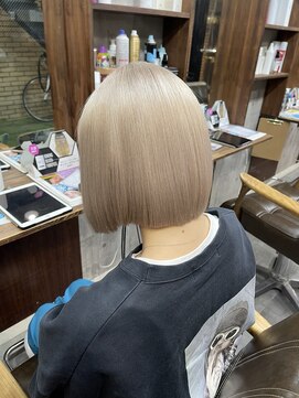 ラフ(LAFF) #黒髪#ボブルフ#ネビージュ#小顔#ワンレン