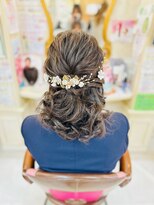 美容室 ティンカーベル&nbsp;ハーフアップ