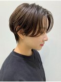 骨格補正ハンサムショート 透明感カラー アッシュブラウン S728