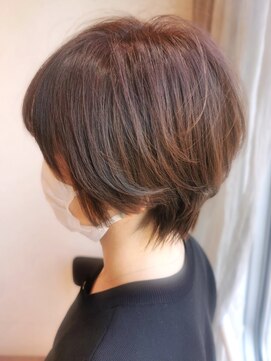 アロマ ヘアルーム 池袋店(AROMA hair room) 似合わせショート小顔ヘアシアーカラーミルキーベージュ/池袋