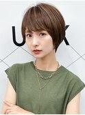 30代40代50代耳かけショート前髪なしハンサムショートカット