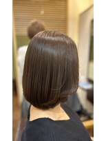 ヘアー グリーン(hair green) ツヤミディアムボブ/30代40代50代