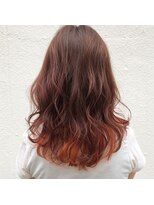 ザナドゥ 巣鴨店(Xanadu) インナーカラーオレンジミディアムレイヤー